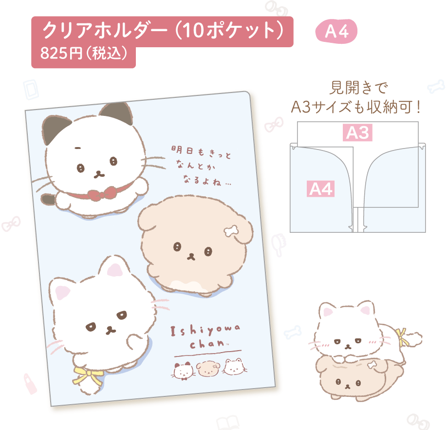クリアホルダー（10ポケット）825円（税込）