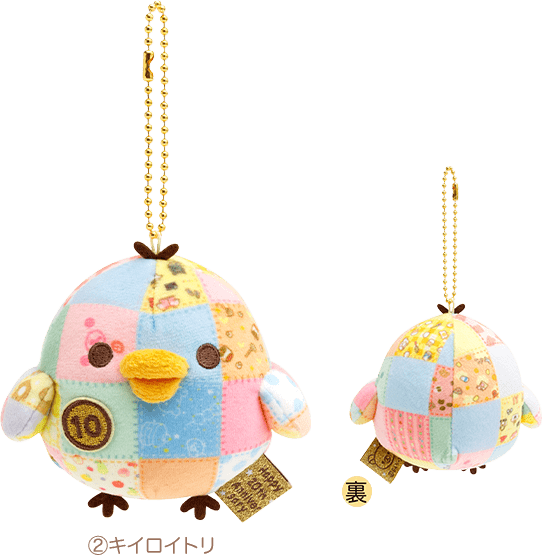 パッチワークぶらさげぬいぐるみ