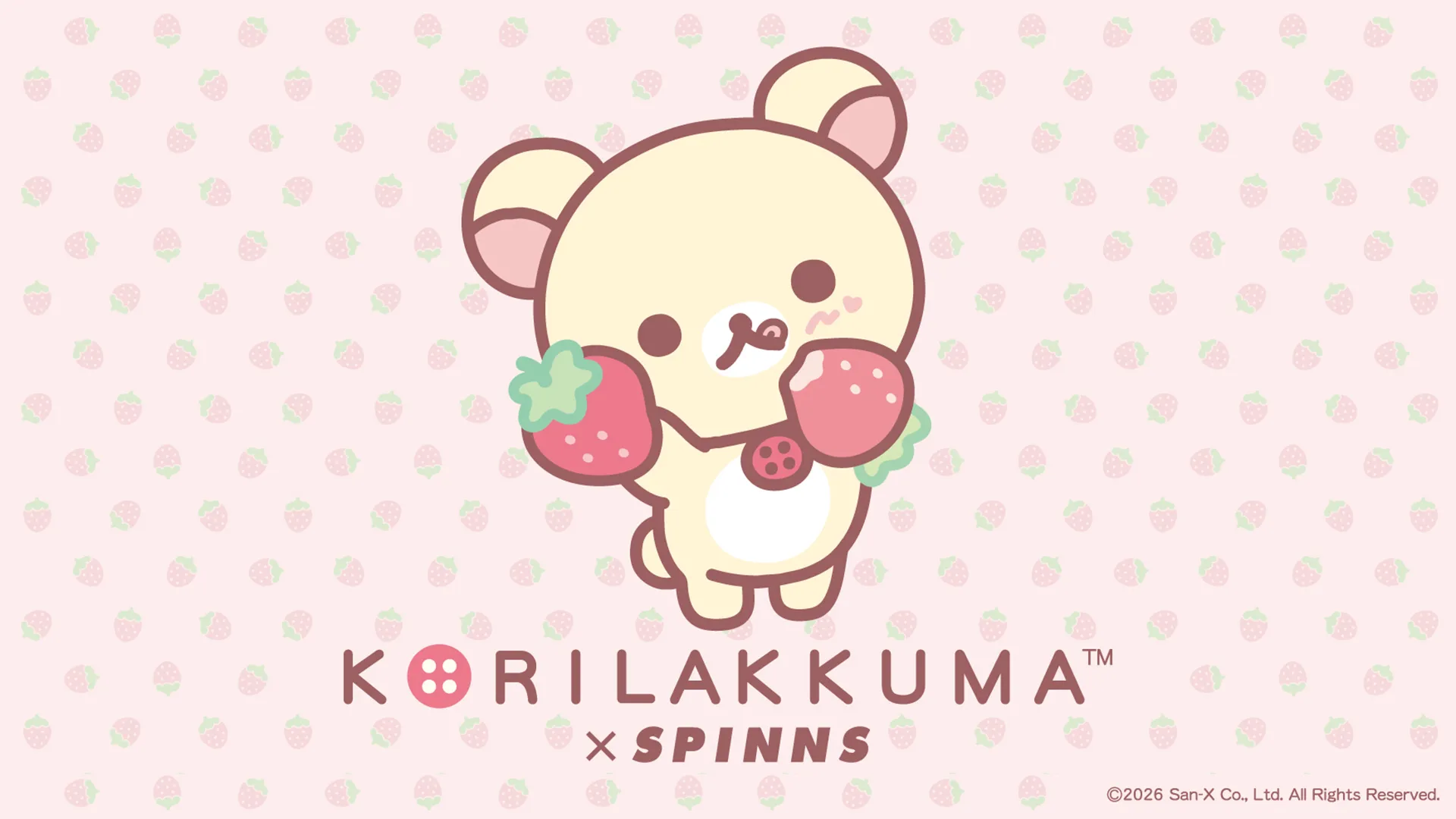 コリラックマ×いちごがテーマのアイテムがSPINNSより発売♪ | San-xネット
