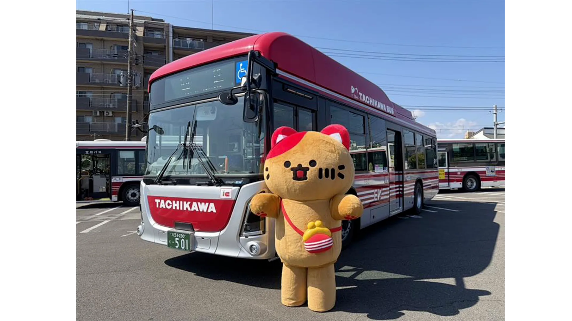 立川バスオリジナルキャラクター「にゃちかわさん」デビュー！！