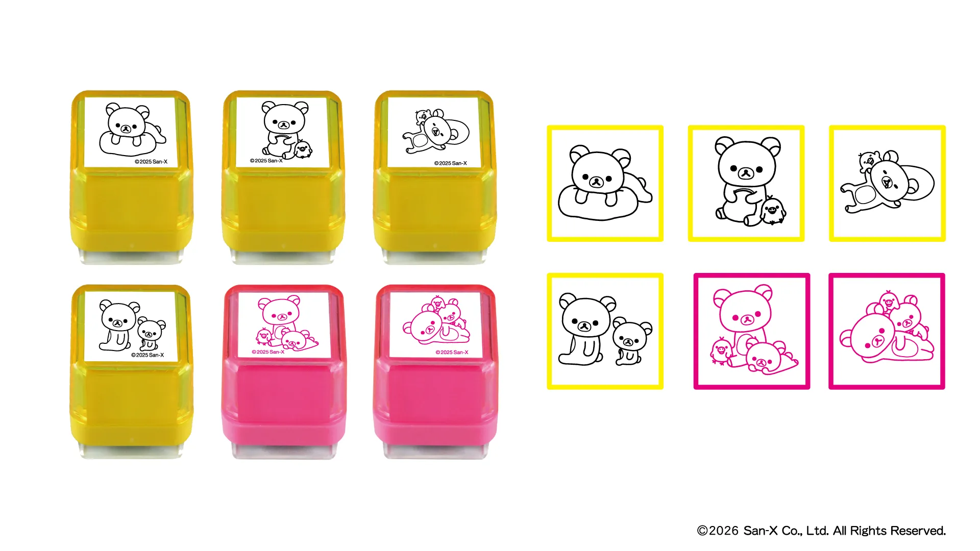 リラックマのスタンプ・日付印・捺印マットが発売中!