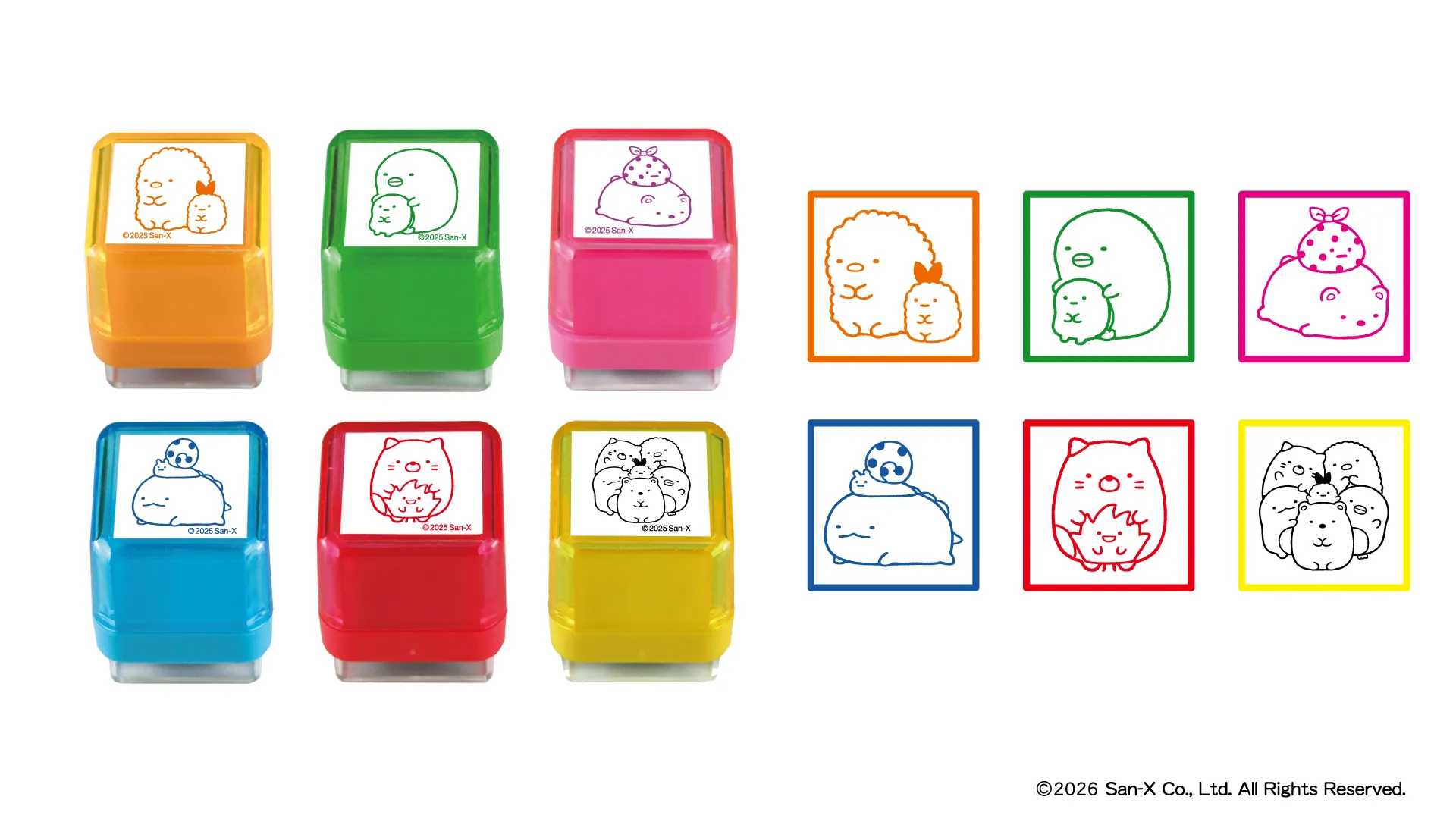 すみっコぐらしのスタンプ・日付印・捺印マットが発売中！