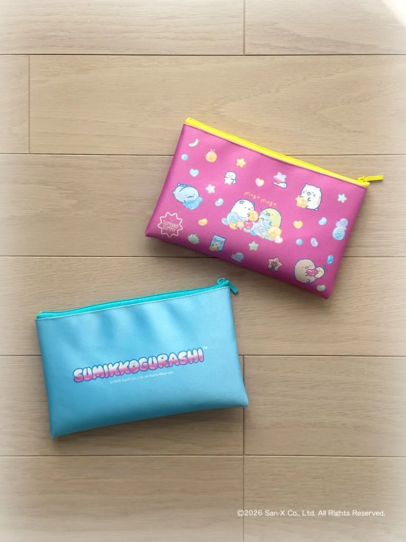 すみっコぐらしのフラットポーチが登場♪ | San-xネット