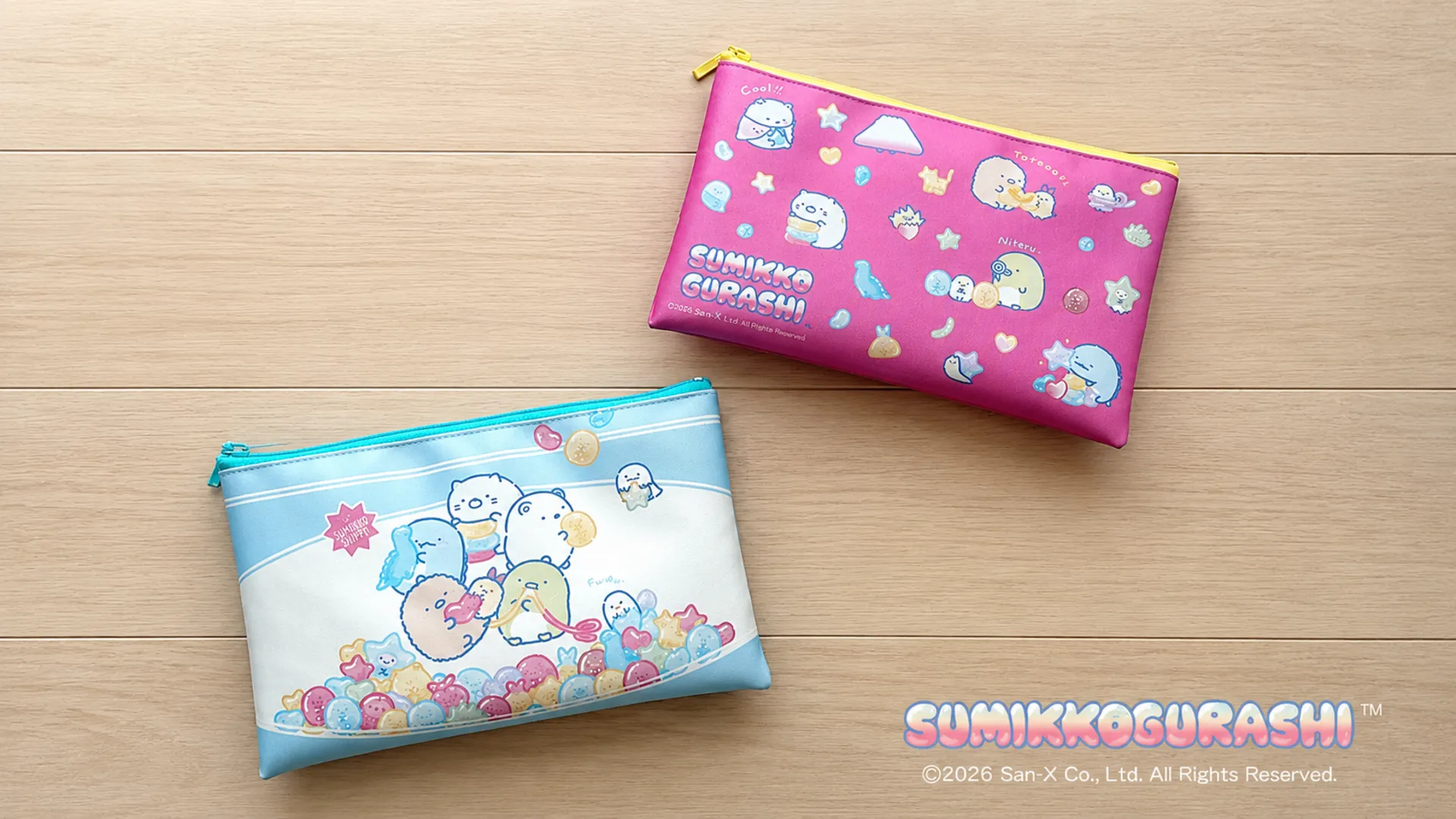 フラットポーチ♡♡♡ご確認用 すみっコぐらしのフラットポーチが登場♪ | San-xネット