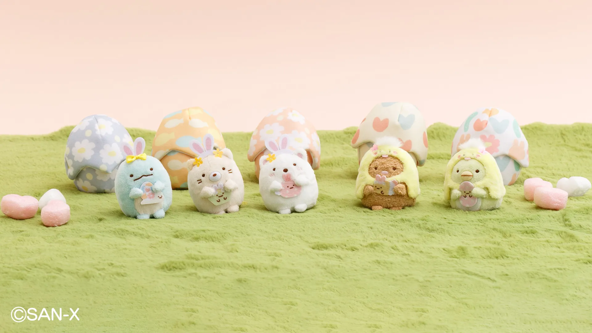 すみっコぐらし てのりぬいぐるみ えさセット すみっコたちがたまごからかわいく登場♪イースターの日てのり