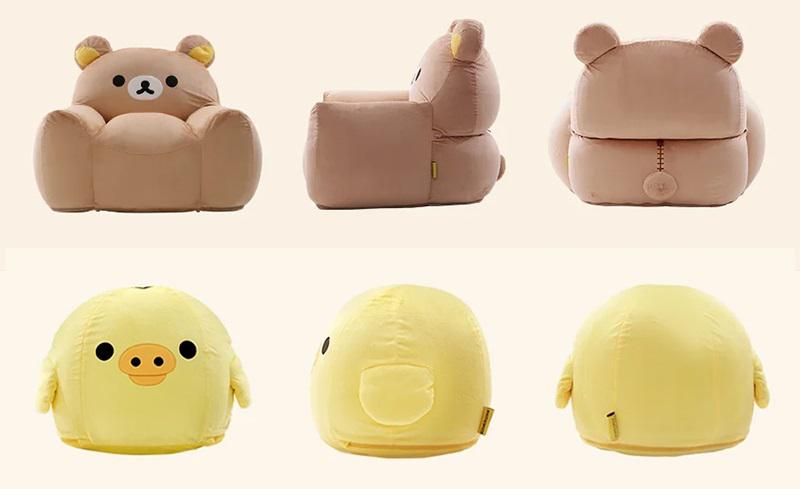 リラックマのもちもちソファとキイロイトリのオットマンが発売☆ | San