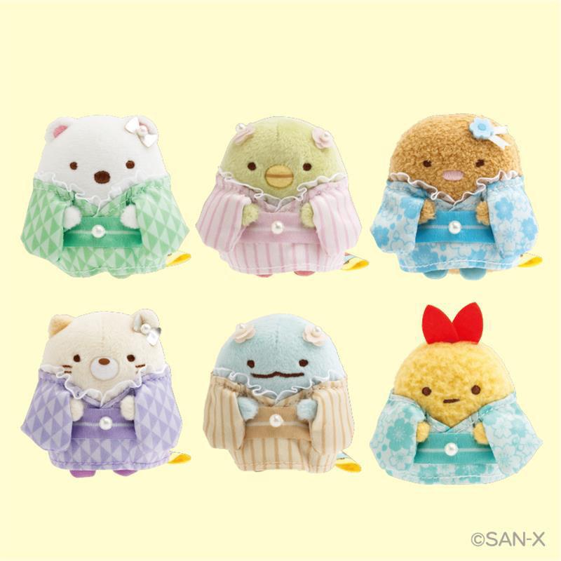 和装すみっコぐらし　てのりぬいぐるみ　6個セット　2025 和装すみっコぐらし てのりぬいぐるみ」第2弾が発売！ | San-xネット